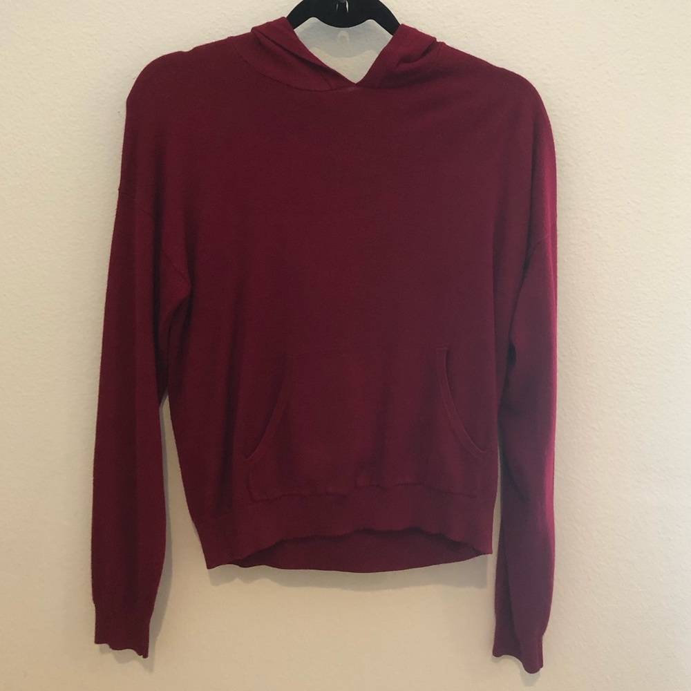 Forever 21 Dark Red Hoodie/Shirt